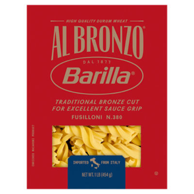 Barilla Al Bronzo Fusilloni N.380 Pasta, 1 lb