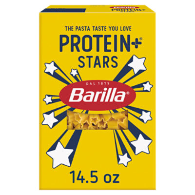 Barilla Protein+ Stars Durum Wheat & Legume Pasta, 14.5 oz