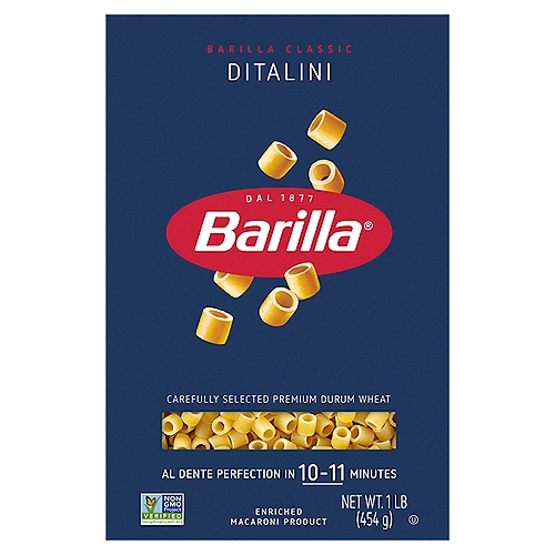 Barilla Ditalini n.45 Pasta, 1 lb
Enriched Macaroni Product