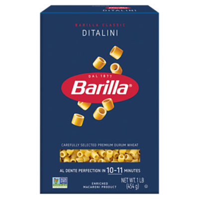 Barilla Ditalini Pasta Non-GMO, Kosher Certified, 16 oz