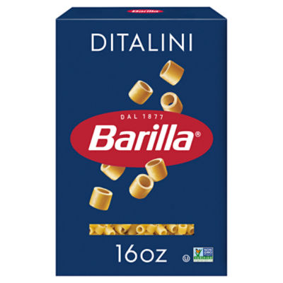 Barilla Ditalini Pasta, 16 oz. Box - Non-GMO Pasta Made with Durum Wheat Semolina - Kosher Certified Pasta, 16 Pound