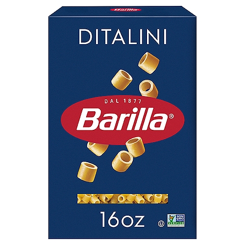 Barilla Ditalini pasta is typically used as a soup pasta in the rustic Italian soup, pasta e fagioli (pasta and beans) but can be used in minestrone or any other classic pasta soups. Ditalini means ""little thimbles"" for the pasta's resemblance to the sewing object, this tiny, tubular pasta shape is a perfect complement to any pasta soup recipe. Barilla Ditalini pasta is made from the finest durum wheat and is non-GMO verified, peanut-free and suitable for a vegan or vegetarian diet. Perfect for pairing with your favorite pasta sauce.

Get inspired with Barilla! Enjoy the full range of Barilla pasta and pasta sauces, including Barilla Ready Pasta, Barilla Protein+ pasta, Barilla Whole Grain pasta, Barilla Veggie pasta, Barilla Chickpea Pasta, Barilla Red Lentil Pasta and Barilla Gluten Free pasta.