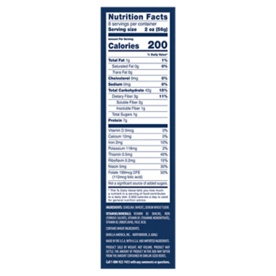 Barilla Mostaccioli Pasta Non-GMO, Kosher Certified, 16 oz