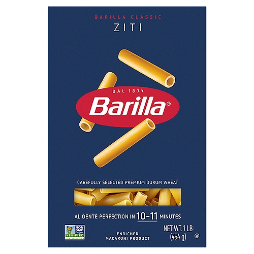 Barilla Ziti n.74 Pasta, 1 lb
Enriched Macaroni Product