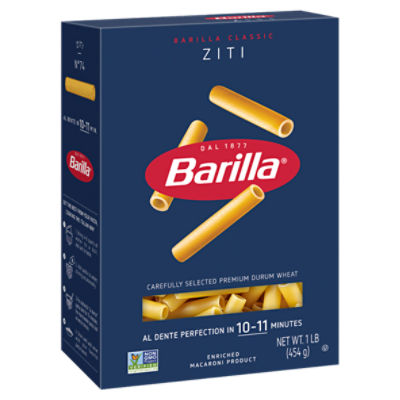 Barilla Ziti Pasta Non-GMO, Kosher Certified, 16 oz