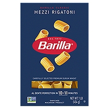 Barilla Classic Mezzi Rigatoni N°389 Pasta, 1 lb
