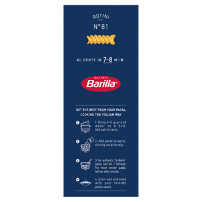 Barilla Rotini Pasta Non-GMO, Kosher Certified, 16 oz