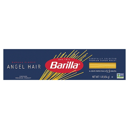 Barilla Angel Hair Pasta, 1 lb
Enriched Macaroni Product