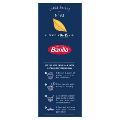 Barilla Large Shells N.93 Pasta, 1 lb