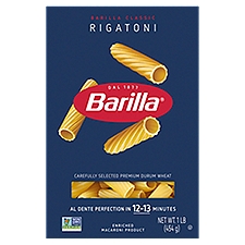 Barilla Classic Blue Box Pasta Rigatoni, 1 Pound