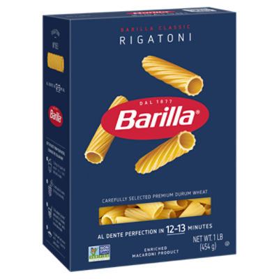 Barilla Rigatoni Pasta Non-GMO, Kosher Certified, 16 oz.