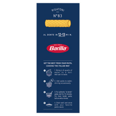 Barilla Rigatoni Pasta Non-GMO, Kosher Certified, 16 oz.