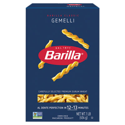 Barilla Gemelli Pasta Non-GMO, Kosher Certified, 16 oz