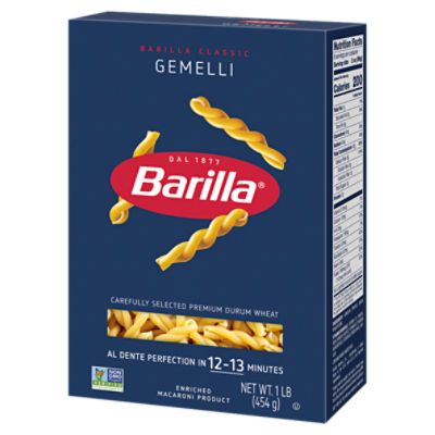 Barilla Gemelli Pasta Non-GMO, Kosher Certified, 16 oz