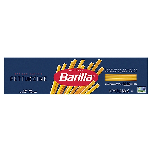 Barilla Fettuccine n.6 Pasta, 1 lb
Enriched Macaroni Product