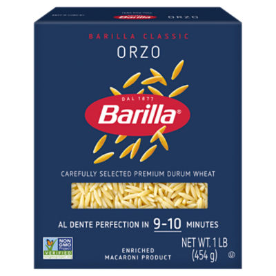 Barilla Orzo Pasta Non-GMO, Kosher Certified, 16 oz