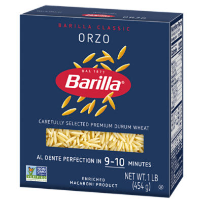 Barilla Orzo Pasta Non-GMO, Kosher Certified, 16 oz