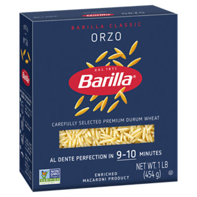 Barilla Orzo Pasta Non-GMO, Kosher Certified, 16 oz