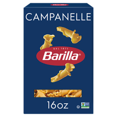 Barilla Campanelle Pasta, 16 oz. Box - Non-GMO Pasta Made with Durum Wheat Semolina - Kosher Certified Pasta, 1 Pound