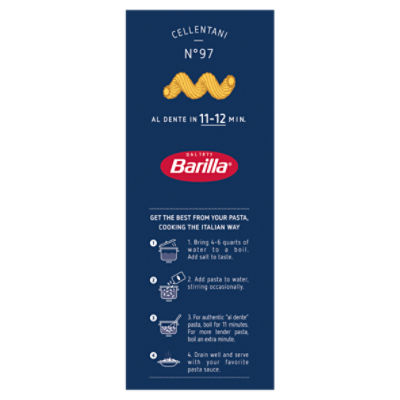 Barilla Cellentani Pasta Non-GMO, Kosher Certified, 16 oz