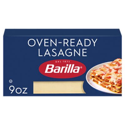 Barilla Oven-Ready Lasagne, 9 oz. Box - Pasta Made with Durum Wheat Semolina - Kosher Certified Pasta, 9 Ounce