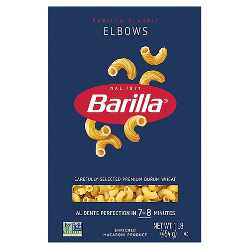 Barilla Elbows Pasta, 1 lb
Enriched Macaroni Product