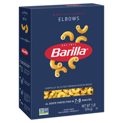 Barilla Elbows Pasta Non-GMO, Kosher Certified, 16 oz