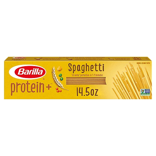 Classic Pasta Taste Powered by Plant Protein
Made simply with delicious golden wheat + protein from lentils, chickpeas and peas.
