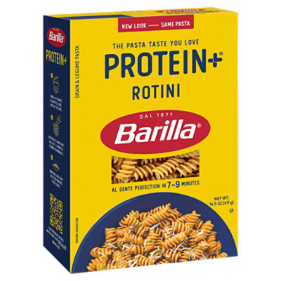 Barilla Protein+ Rotini Grain & Legume Pasta, 14.5 oz