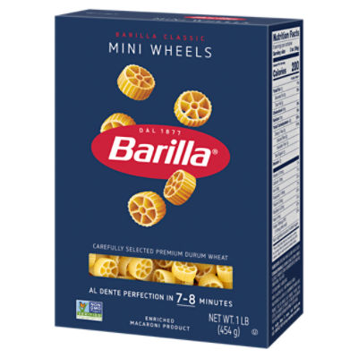 Barilla Mini Wheels Pasta Non-GMO, Kosher Certified, 16 oz