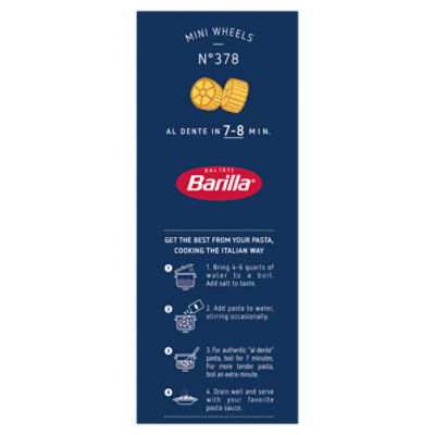 Barilla Mini Wheels Pasta Non-GMO, Kosher Certified, 16 oz
