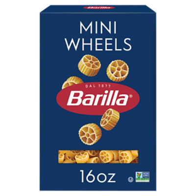 Barilla Mini Wheels Pasta, 16 oz. Box - Non-GMO Pasta Made with Durum Wheat Semolina - Kosher Certified Pasta