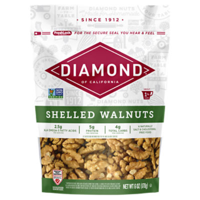 Diamond of California Shelled Walnuts, 16 oz