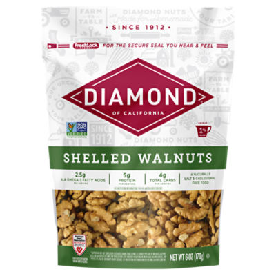 Diamond of California Shelled Walnuts, 16 oz Price Rite