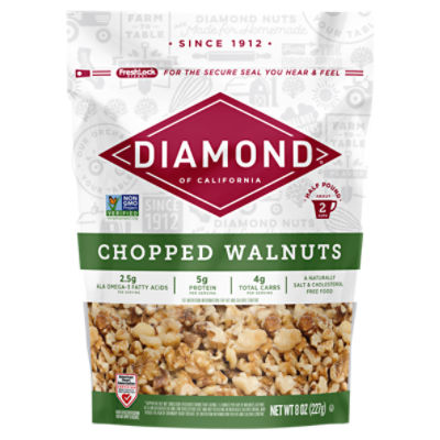 Diamond of California Chopped Walnuts, 8 oz ShopRite