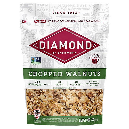 Diamond of California Chopped Walnuts, 8 oz