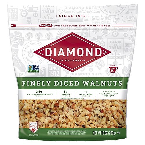 Diamond of California Finely Diced Walnuts, 10 oz