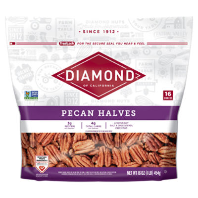 Diamond of California Pecan Halves, 16 oz