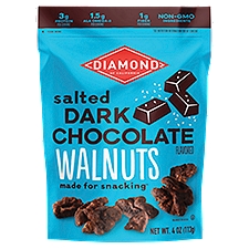 Diamond of California Salted Dark Chocolate Flavored Walnuts, 4 oz