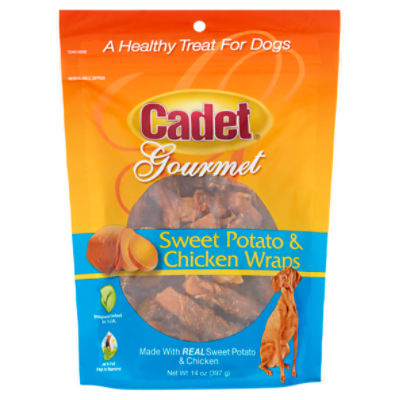 Cadet Gourmet Sweet Potato and Chicken Wraps Treat for Dogs, 14 oz