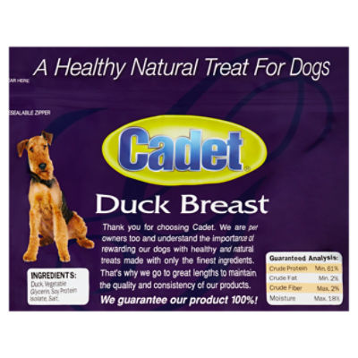 Cadet duck hotsell breast dog treats