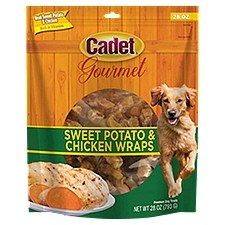 Cadet Gourmet Sweet Potato & Chicken Wraps Premium Dog Treats, 28 oz