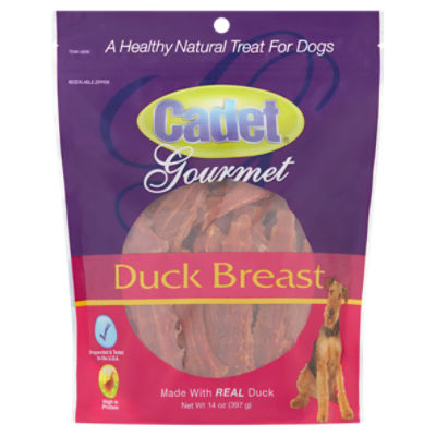 Cadet duck shop breast dog treats