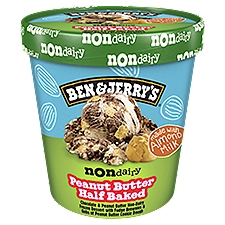 Ben & Jerry's Non-Dairy, Peanut Butter Half Baked, 16 Ounce
