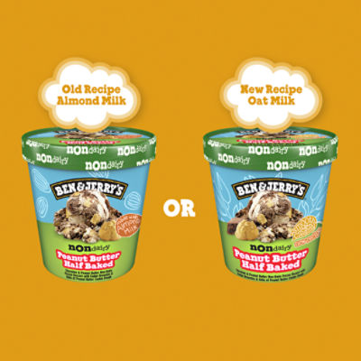 Ben Jerry s Non Dairy Peanut Butter Half Baked Frozen Dessert