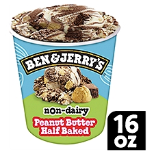 Ben & Jerry's Non-Dairy Peanut Butter Half Baked ® Frozen Dessert 16 oz, 1 Pint