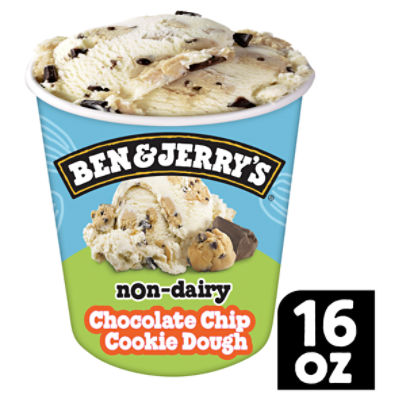 Ben & Jerry's Non-Dairy Chocolate Chip Cookie Dough Frozen Dessert 16 oz, 16 Ounce