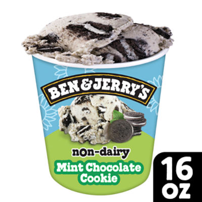 Ben & Jerry's Non-Dairy Mint Chocolate Cookie Frozen Dessert 16 oz, 1 Pint