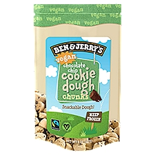 Ben & Jerry's Vegan Chocolate Chip Cookie Dough Chunks, 8 Ounce
