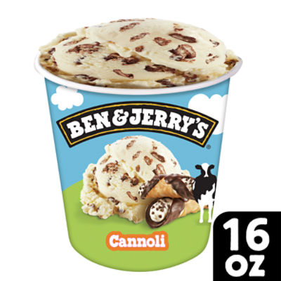 Ben & Jerry's Cannoli Mascarpone Ice Cream Pint 16 oz, 1 Each